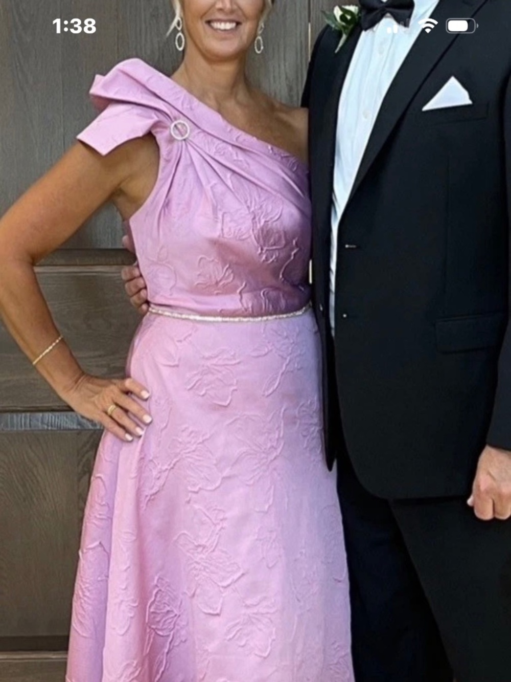 Monique Lhuillier Mother of Bride/Groom Orchid Pink Formal Dress SIze 8